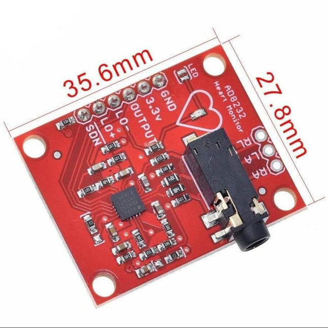 AD8232 ecg measurement pulse heart ecg monitoring sensor module kit #B6