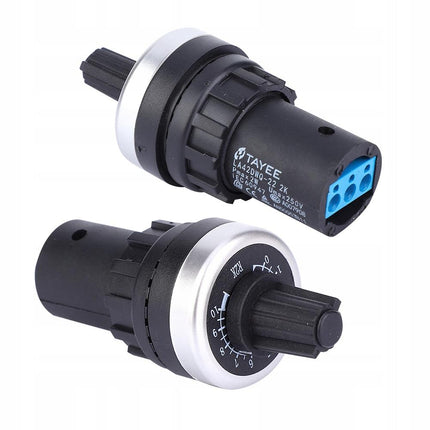 LA42DWQ-22 1K 2K 5K 10K 20K 50K 100K 200K 22mm قاپ (پۆت) گۆڕەر گۆڕێنەری پێوانەکردنی بەرگری سووڕاو (پۆتێنشیۆمێتەر) ئینڤێرتەر سویچی بەرگری #A0