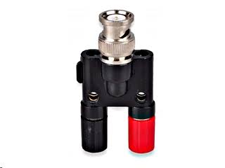 Q9 BNC مێ بۆ دوو 4mm نێر/مێ کۆنێکتیڤی جاک بەنانا ئەداپتەری کۆئاکسیال #149