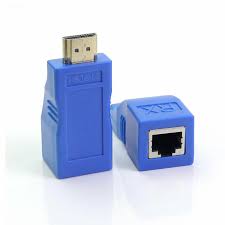 HDMI بۆ RJ45 درێژکەرەوە لەسەر کێبڵی Cat5e/Cat6 تا 30م (شین) #A2