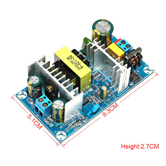 70W بۆردی وزەی گۆڕەڕی AC-DC - پیشەسازی 110V-245V بۆ 12V 6A مۆدیولی SMPSی دابڕاو #199