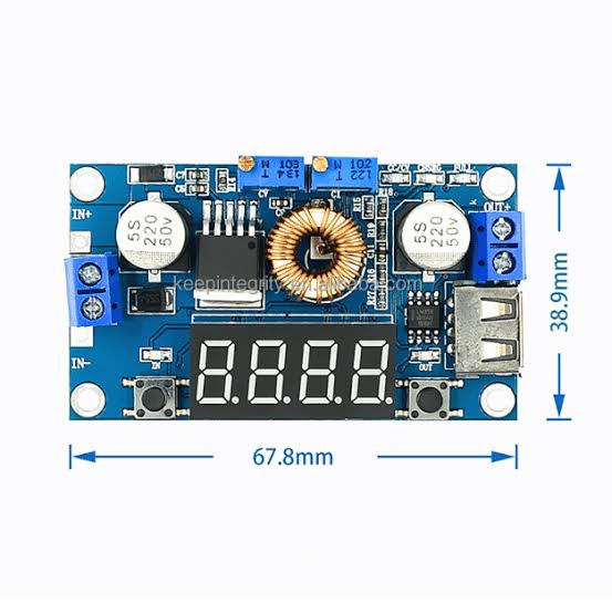 DC-DC XL4015 Adjustable Step-down Module 5A 75W with 3 Bits Digital Display Voltmeter#79