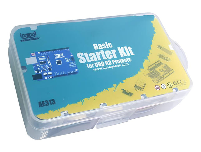 ACEBOTT Starter Kit Arduino UNO R3 Basic with Tutorial & Plastic Storage Box #B7