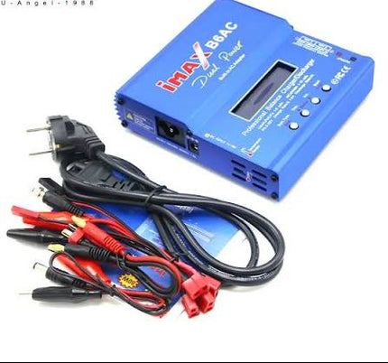B6AC Blue 80W Li-ion Battery Balance Charger with T Plug & EU Plug #E1
