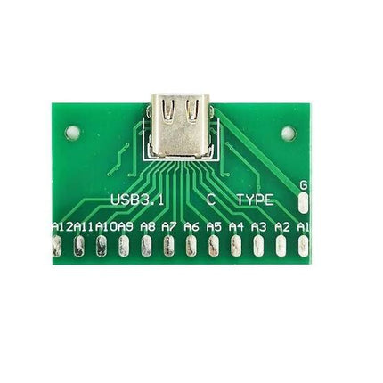 USB 3 1 Type C Female to DIP Adapter Board 12 Pin Breakout #191