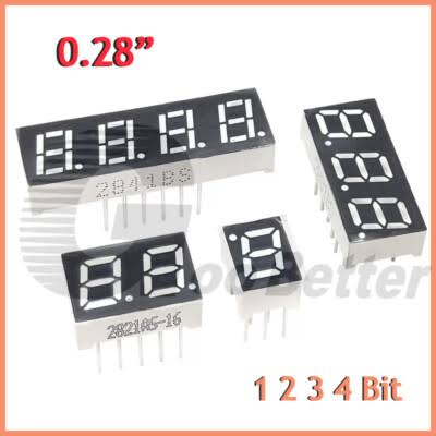 TZT 0.28 Inch Digital Tube LED Display Display Common Anode / Cathode 0.28" 7 Segment Led Display Board (10 for each)#77