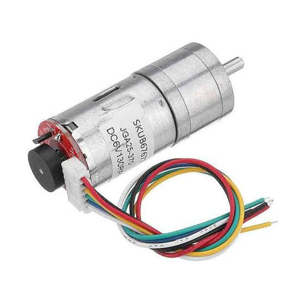 DC Gear Motor 25GA-370 with Encoder 12V 400RPM #E6