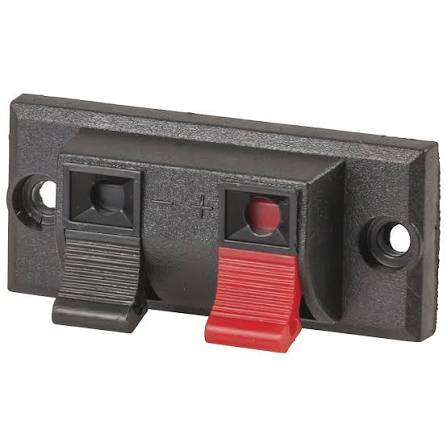 TZT 2-Way Spring Push Release Connector Speaker Terminal Strip Block#104