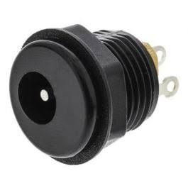 DC-022 Female DC Power Jack Panel Mount Socket - 5.5mm x 2.1mm with Hex Nut#165