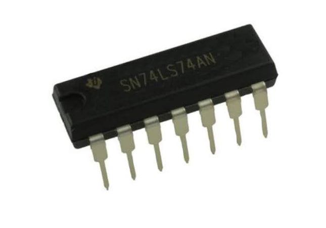 74LS74 (7474) Dual Positive-Edge-Triggered D-Type Flip-Flop IC DIP-14 #M28