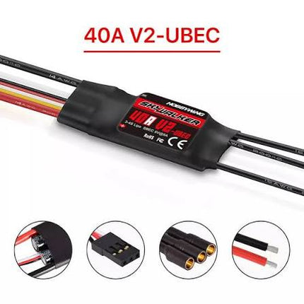 Hobbywing Skywalker 40A Brushless ESC Speed Controller with 3.5mm Banana Plug & T Plug #E2