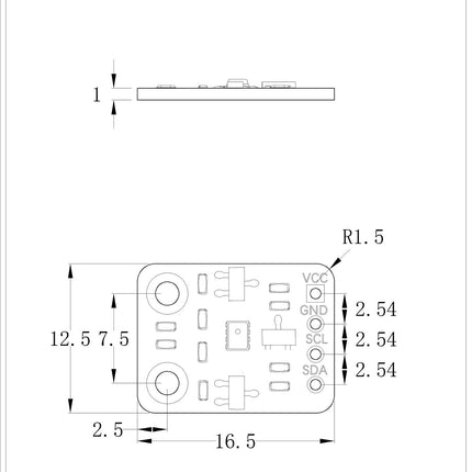 سێنسەری بەرزی پەستانی باینۆمۆنێتی دیجیتاڵی 3.3 I2C / SPI BMP280 مۆدیولی بەرگەهەوای بە وردی بەرز #11