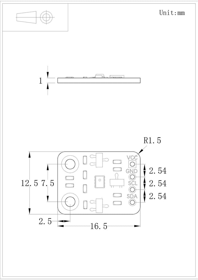 I2C / SPI BMP280 3.3 Digital Barometric Pressure Altitude Sensor High Precision Atmospheric Module #11