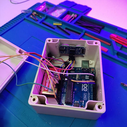 Ultrasonic Distance Meter Kit with HC SR04 and 128x32 OLED Display