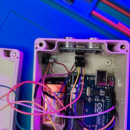 Ultrasonic Distance Meter Kit with HC SR04 and 128x32 OLED Display