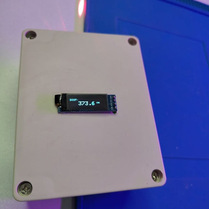 Ultrasonic Distance Meter Kit with HC SR04 and 128x32 OLED Display