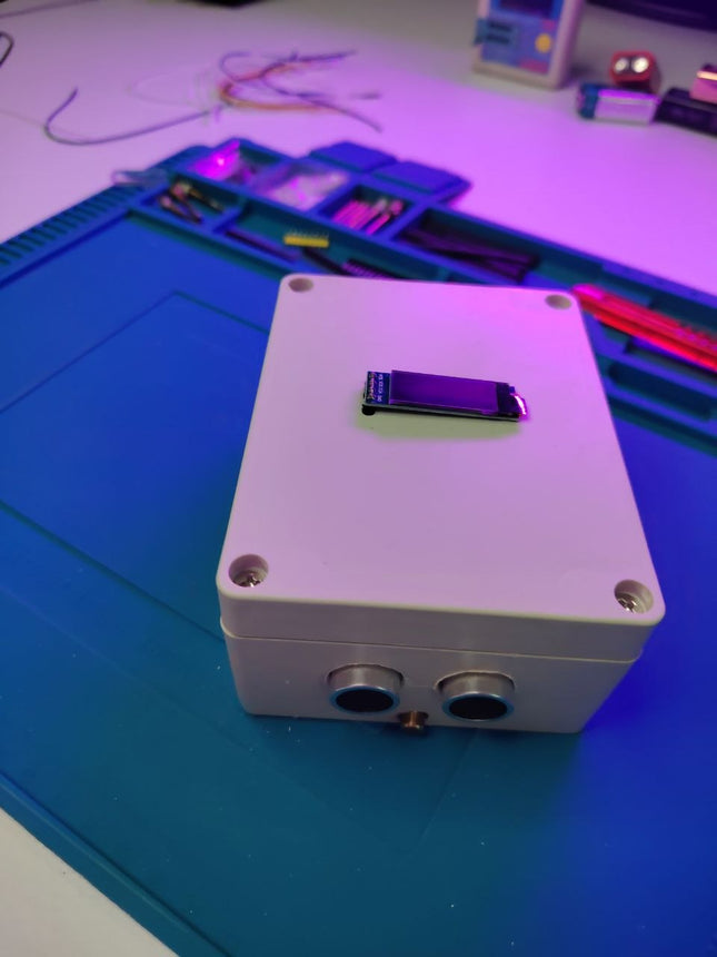 Ultrasonic Distance Meter Kit with HC SR04 and 128x32 OLED Display