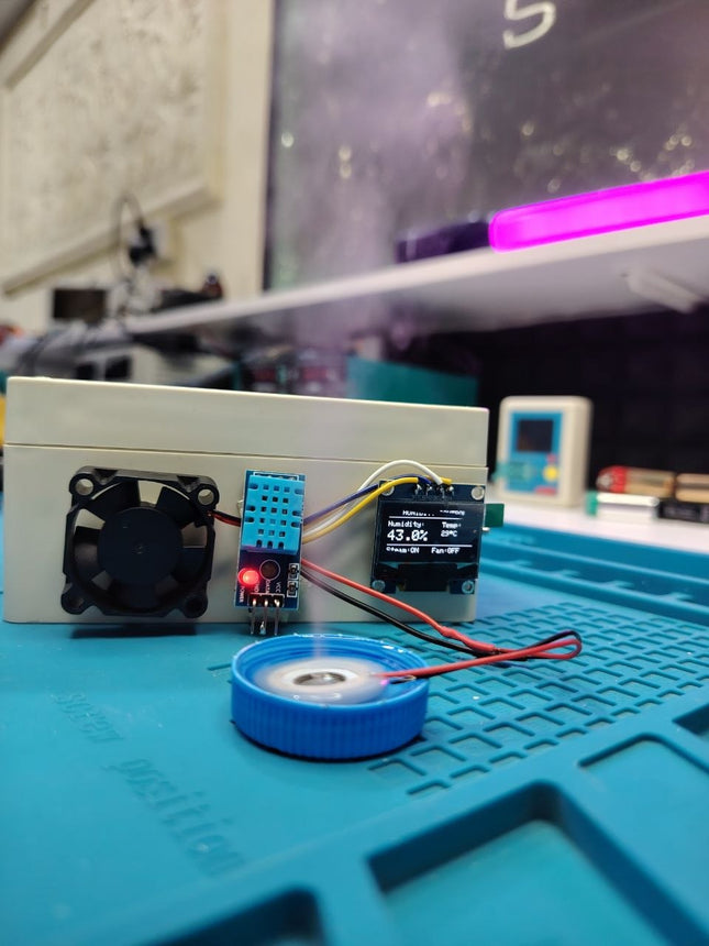 Automatic Temperature Humidity Controller Kit with DHT11 Sensor OLED Display