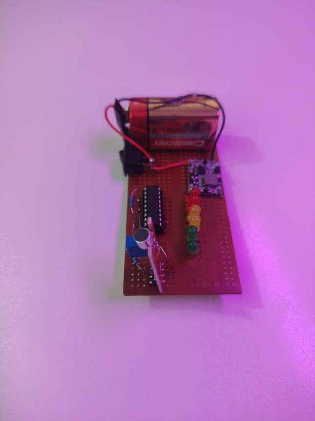 DIY LM3914 Acoustic Sound Level Meter VU Indicator Kit with Sound Sensor
