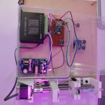 Smart Syringe Pump Pro ESP32 Web & OLED Controlled Linear Injector