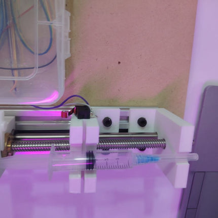 Smart Syringe Pump Pro ESP32 Web & OLED Controlled Linear Injector