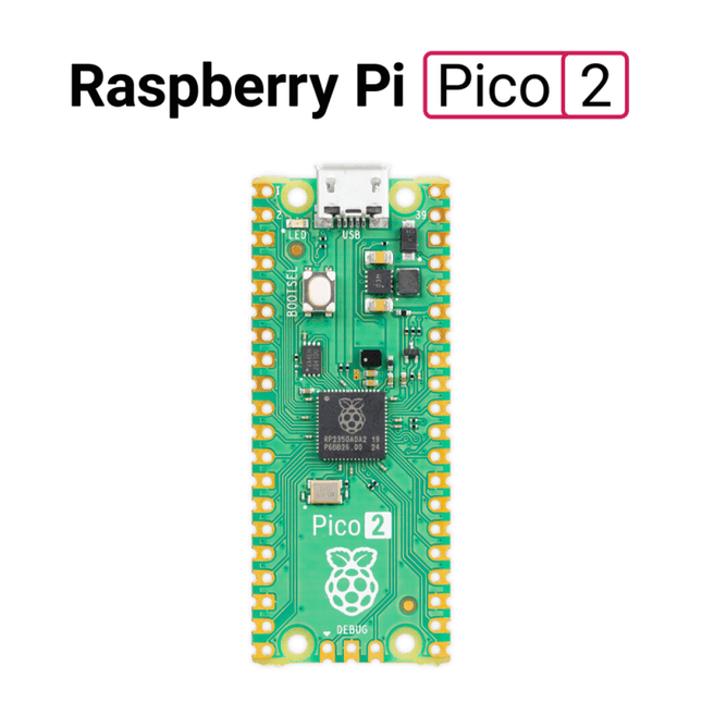 Raspberry Pi Pico 2 Dual Core Microcontroller Board with Pre Soldered Headers #75