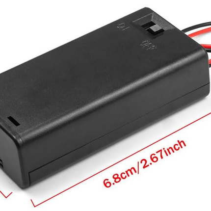 قوتوی هەڵگری پاتری 2 x AA، لەگەڵ سەرپۆش #B6.2