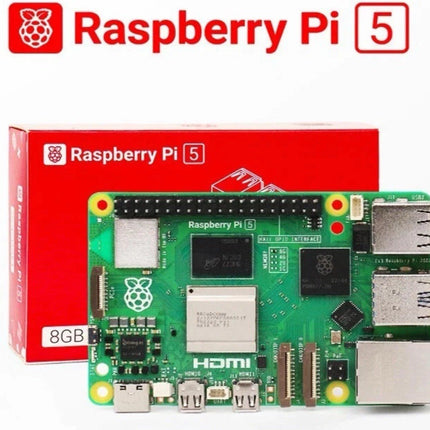 لوحة كمبيوتر Raspberry Pi 5 أحادية اللوحة (8 جيجابايت ذاكرة وصول عشوائي) - لوحة تطوير رائدة فائقة الأداء #190