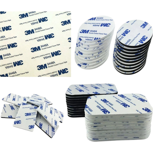 3M 9448A Double Sided Adhesive PE Foam Pads - High Bond Multi-Size Selection (25mm / 28mm / 40mm)#83