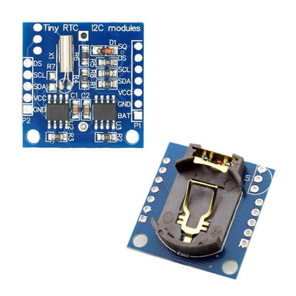 DS1307 24C32 I2C Real-Time Clock (RTC) Module with Soldering - Time & EEPROM Board (Without Battery)#183