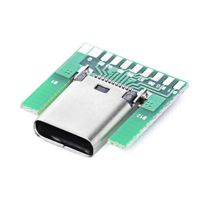 Type C USB 3 1 Female Socket 24 Pin Connector Solderable Adapter Board #191