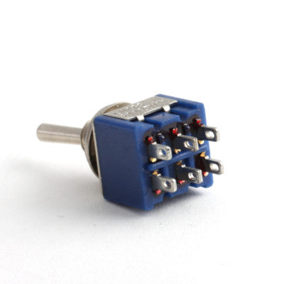 3-پین SPDT ON-OFF-ON 6A 125VAC گۆڕاڵۆکی بچووکی سویچ #D3