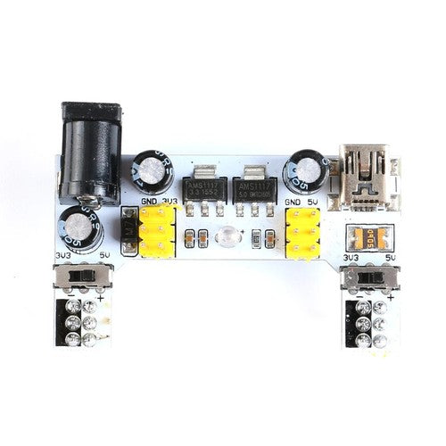وحدة إمداد الطاقة للوحة التجارب MB102 - خرج مزدوج 3.3 فولت/5 فولت لدوائر الأردوينو ودوائر DIY#169