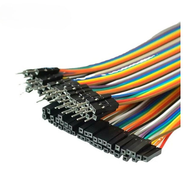 40-Pin Dupont Jumper Wire Line Cable 10cm 24AWG - (M-M / F-F / M-F) Options #D4