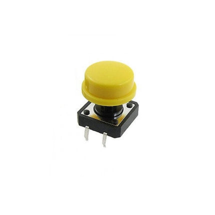 Push Button Tactile Switch 12x12x7.3mm with Multi-Color Round Cap Options #60