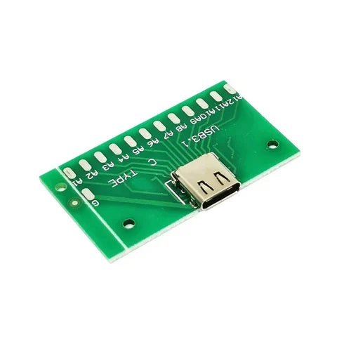 USB 3 1 Type C Female to DIP Adapter Board 12 Pin Breakout #191